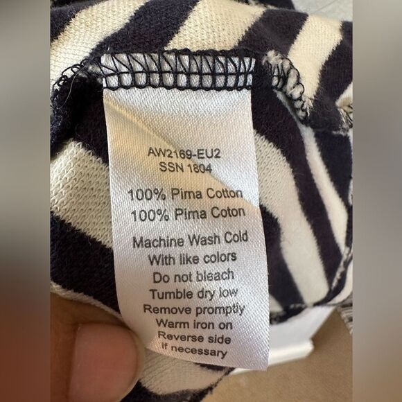 ATM Anthony Thomas Melillo Pique Striped T-Shirt Dress Stripped Size Small - Picture 8 of 11